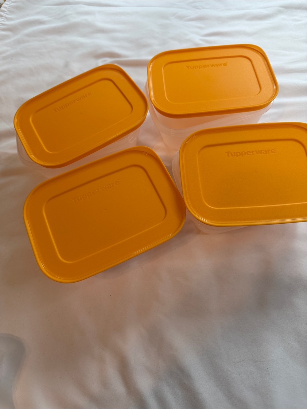 Tupperware freezer mates. Set of 4 ( 1 3/4 cups)